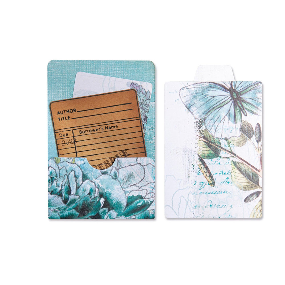 Sizzix • thinlits die set library pocket atc card tabs 5stuks