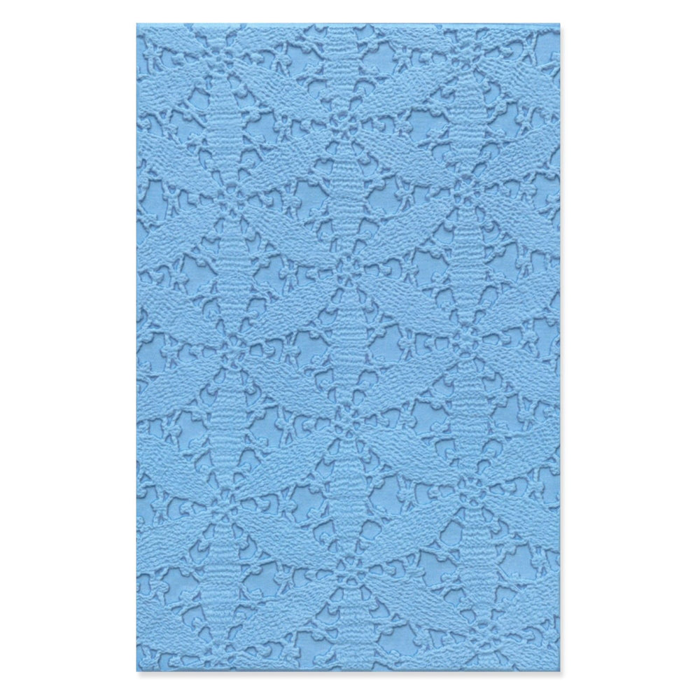 Sizzix • 3-d textured impressions embossing folder tablecloth