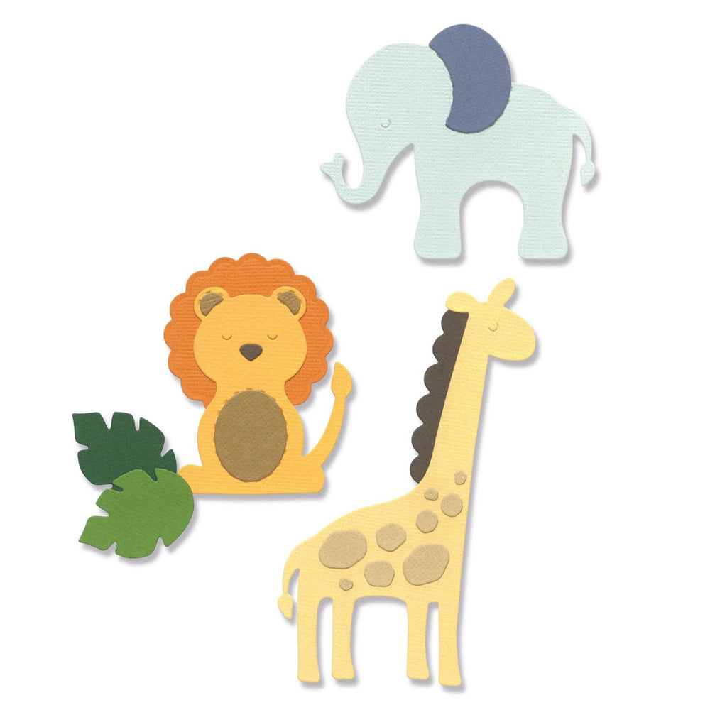 Sizzix • thinlits die set basic zoo animals by jennifer ogborn