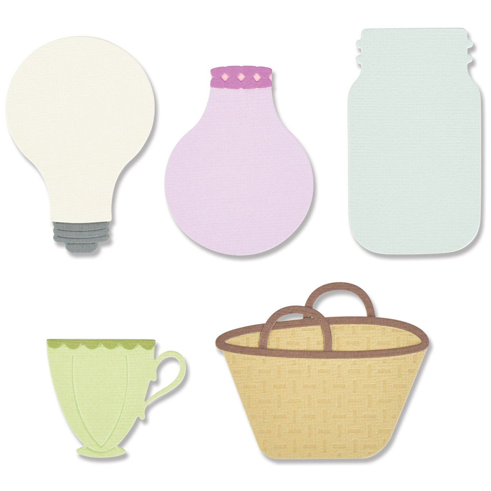 Sizzix • thinlits die set floral vessels by alexis trimble