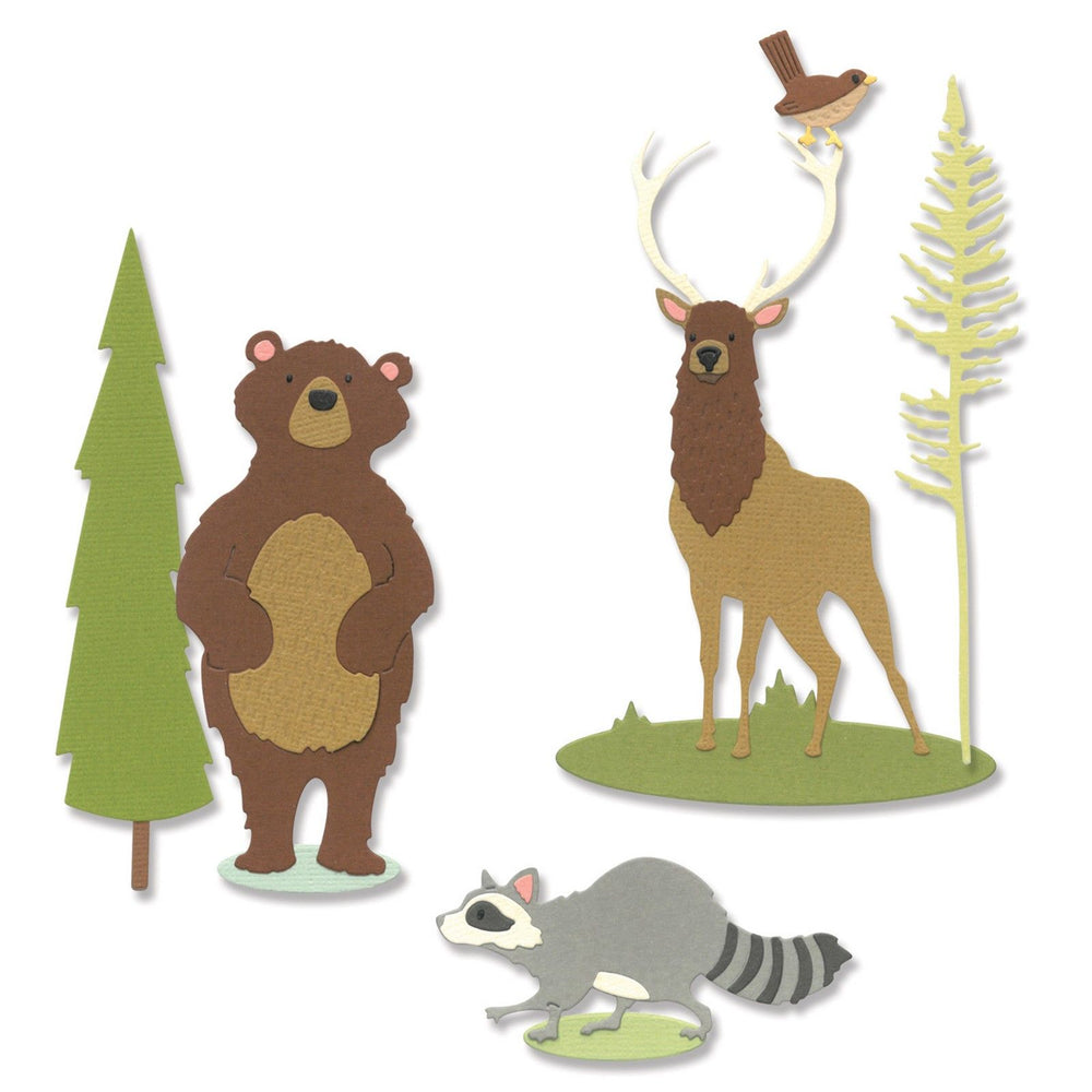 Sizzix • thinlits die set forest animals #2