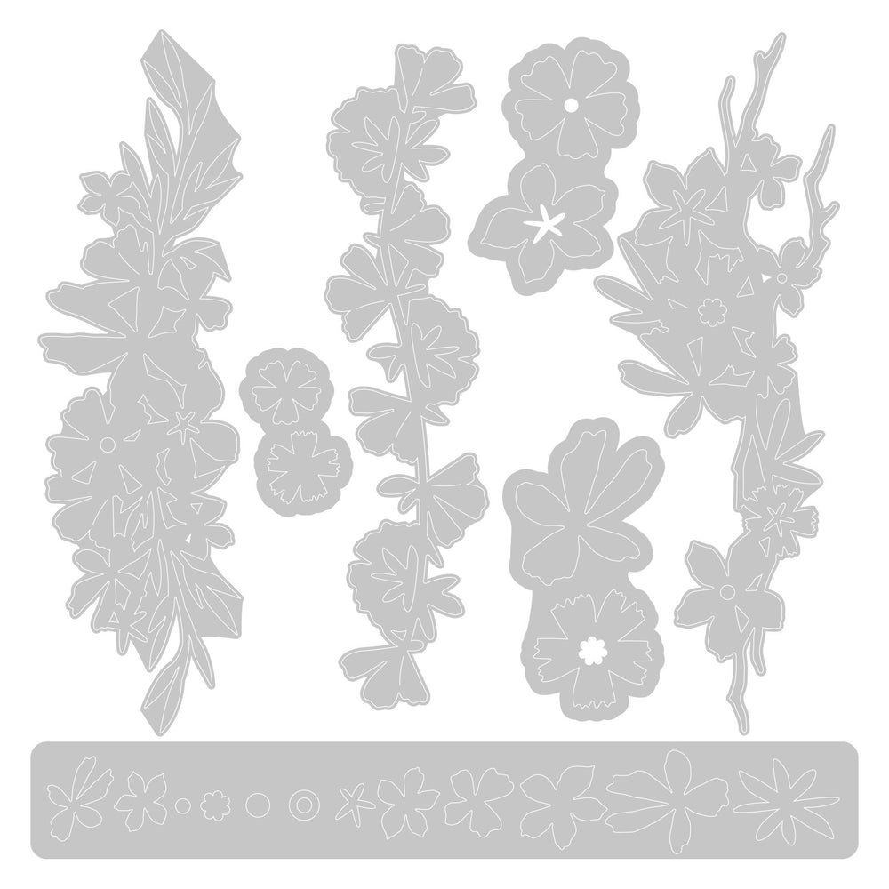 Sizzix • thinlits die set woodland borders 7pcs