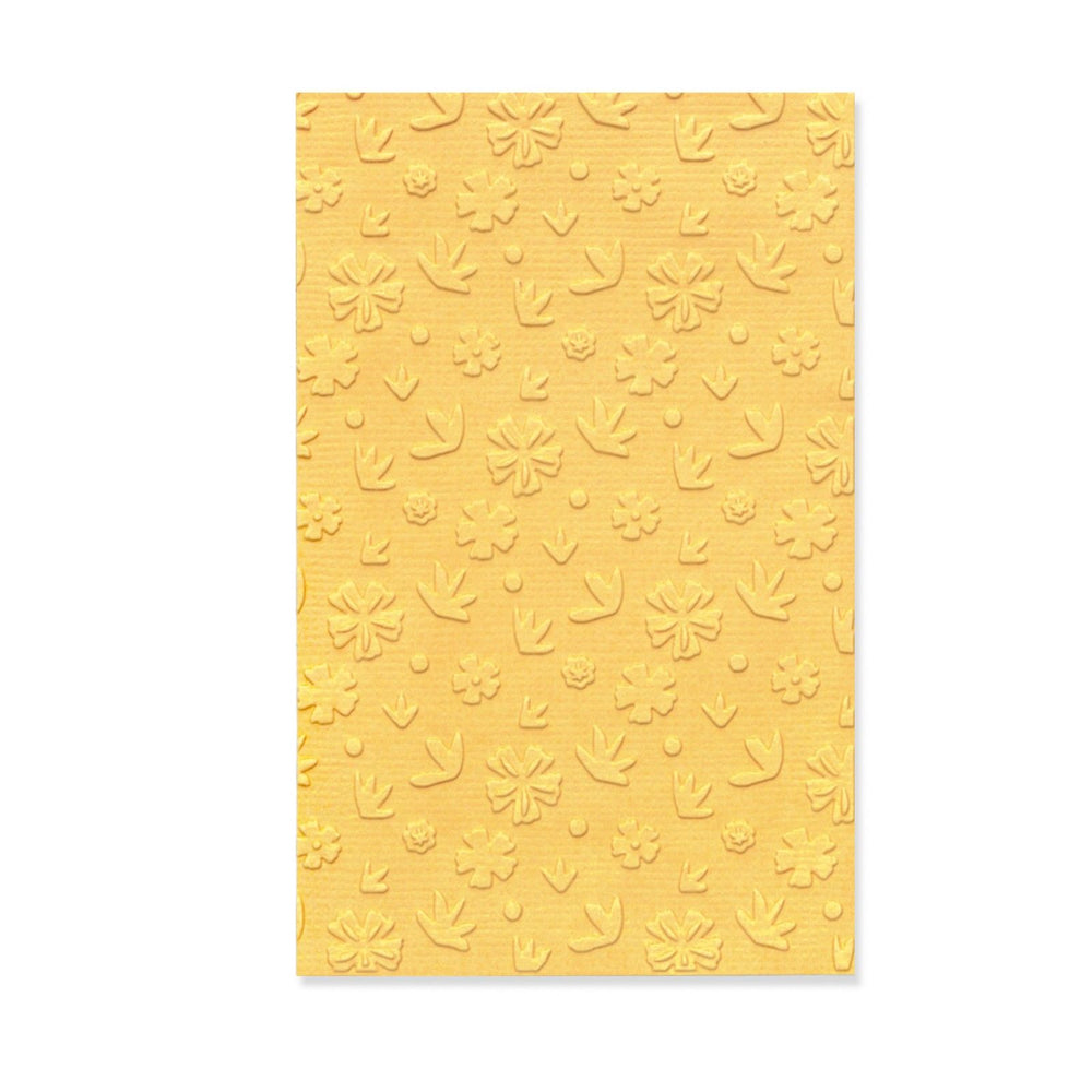 Sizzix • multi-level textured mini embossing folder scattered florals by olivia rose