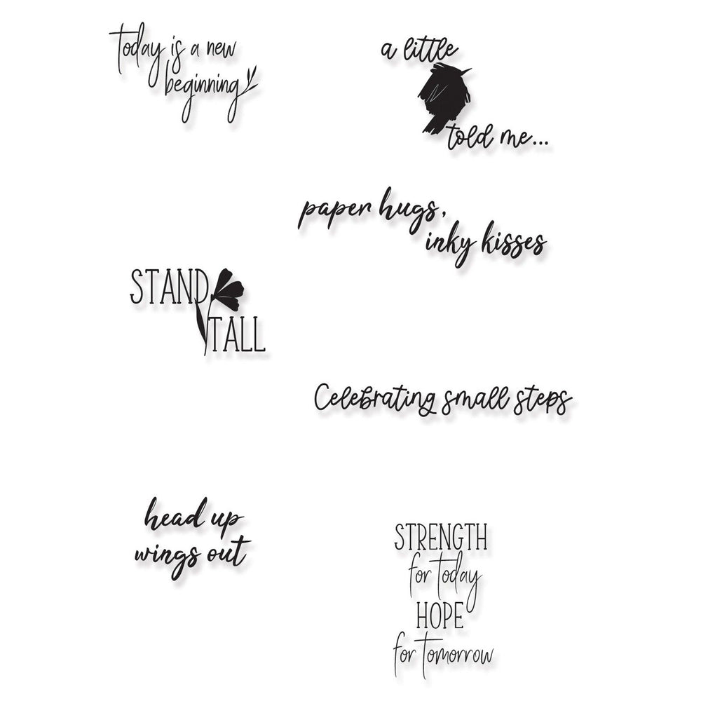 Sizzix • clear stamps set wings out by olivia rose