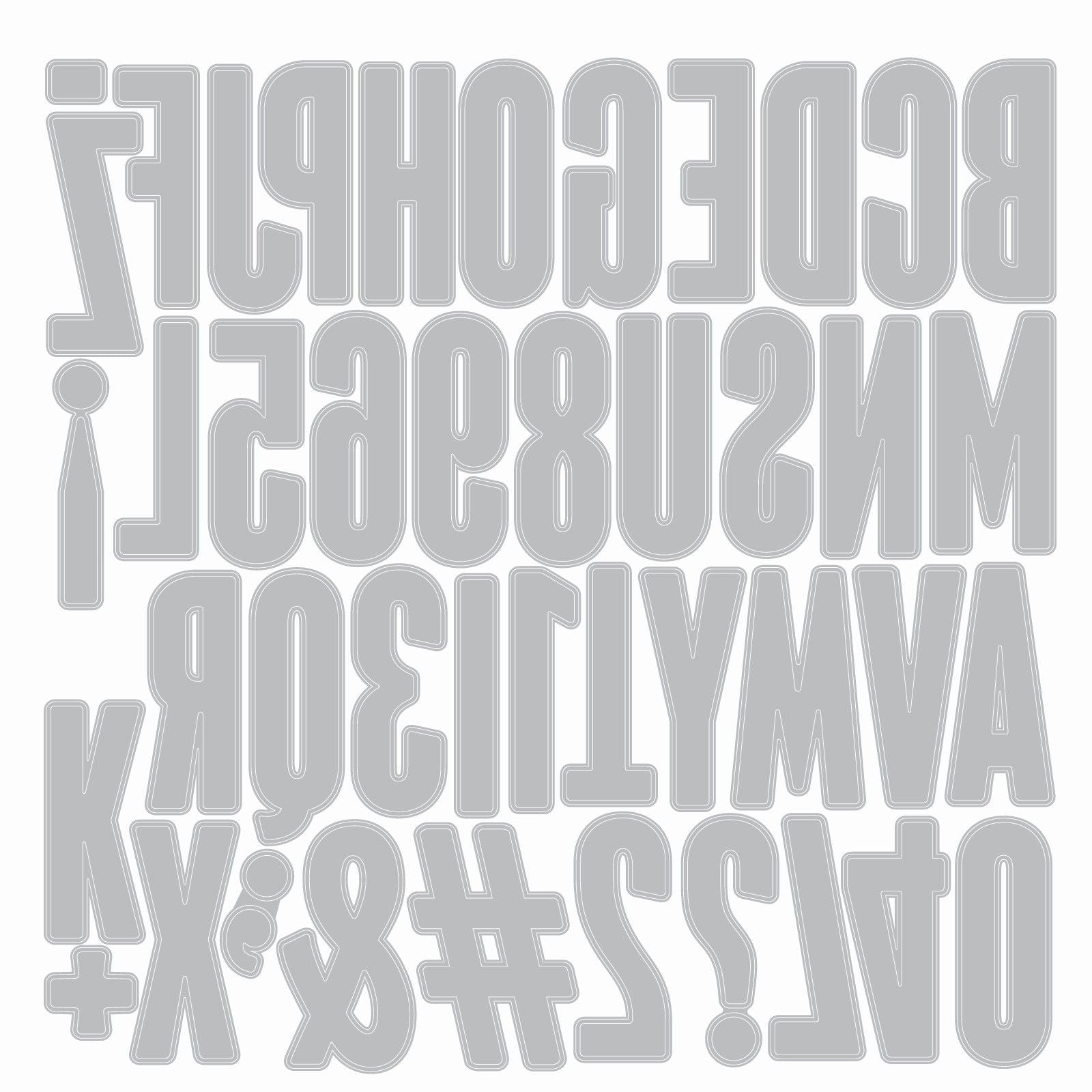 Sizzix • alphanumeric bulletin by tim holtz