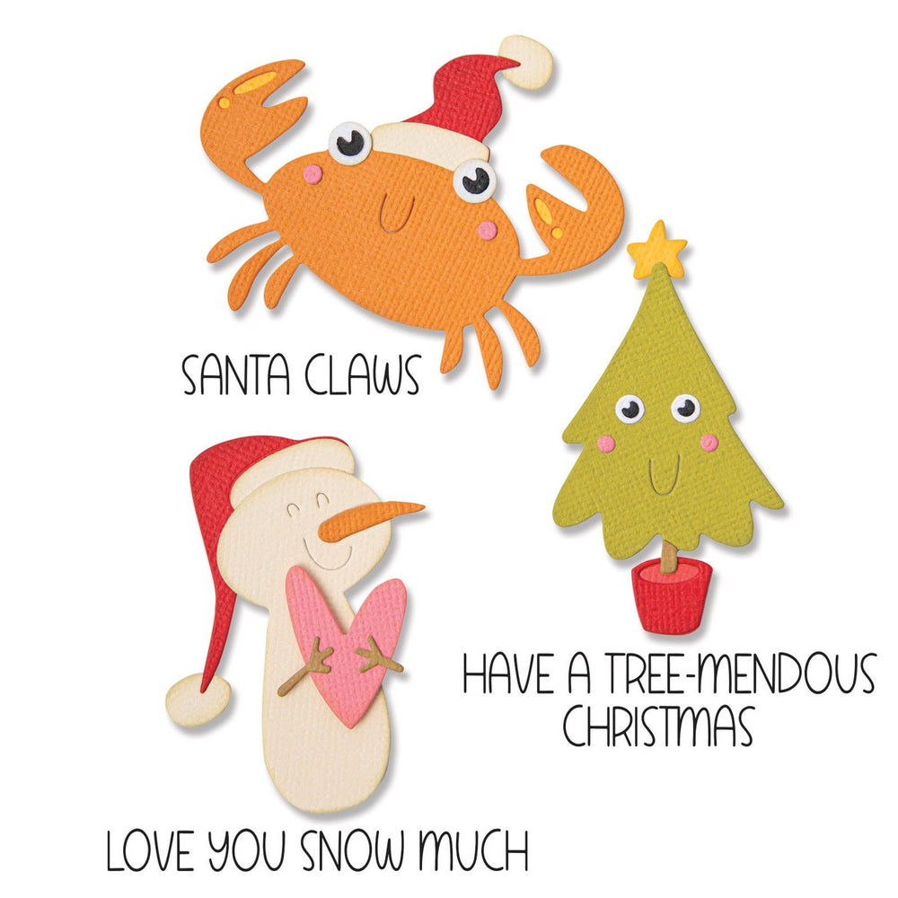 Sizzix • thinlits die set with stamps christmas characters