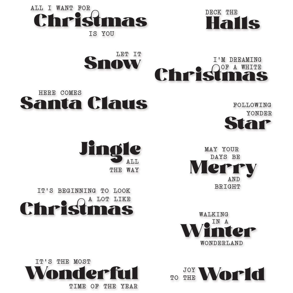 Sizzix • clear stamps seasonal vibes #2