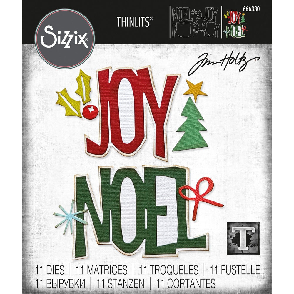Sizzix • tim holtz thinlits die set big tidings