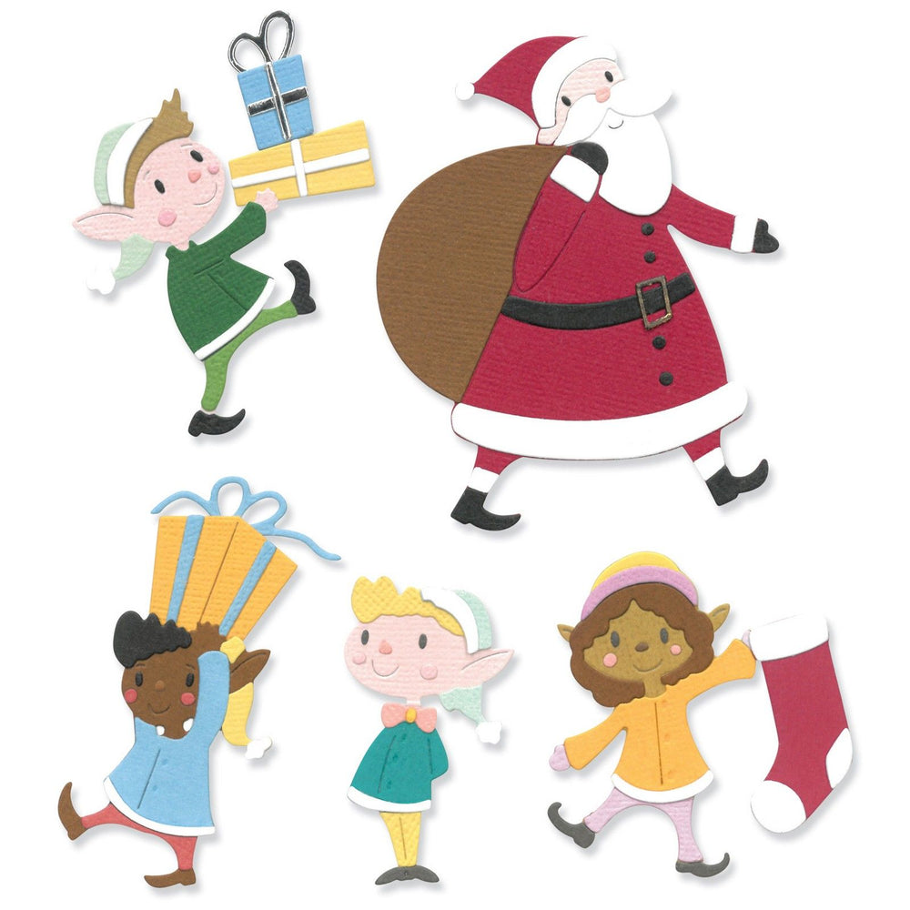 Sizzix • thinlits die set santa elves