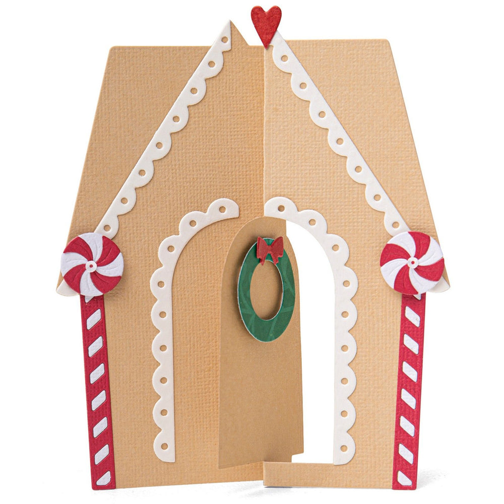 Sizzix • thinlits die set card gingerbread house