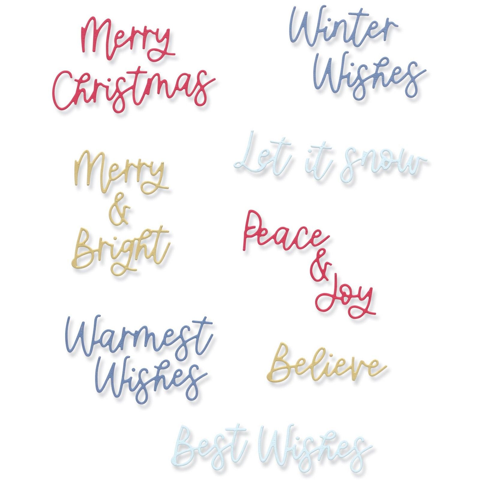 Sizzix • thinlits die set variety sentiments #2