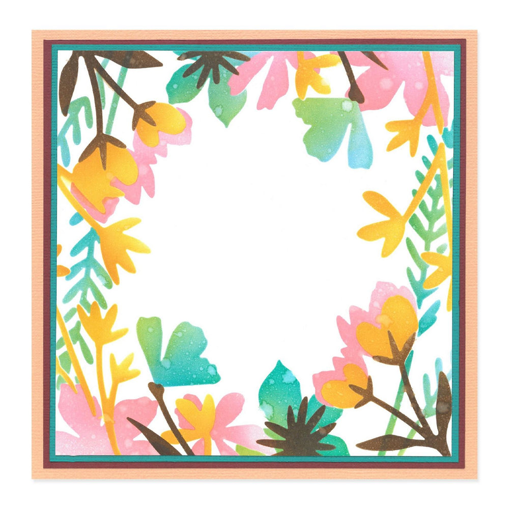 Sizzix • layered stencils botanical border 4pcs