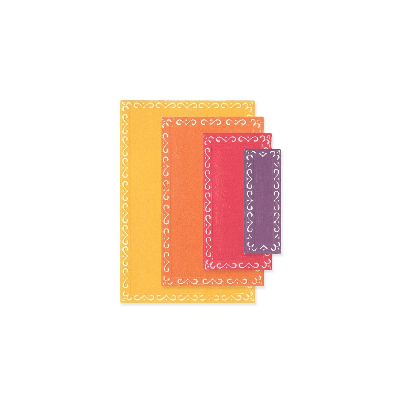 Sizzix • framelits die set fanciful renee deco rectangles 9pcs