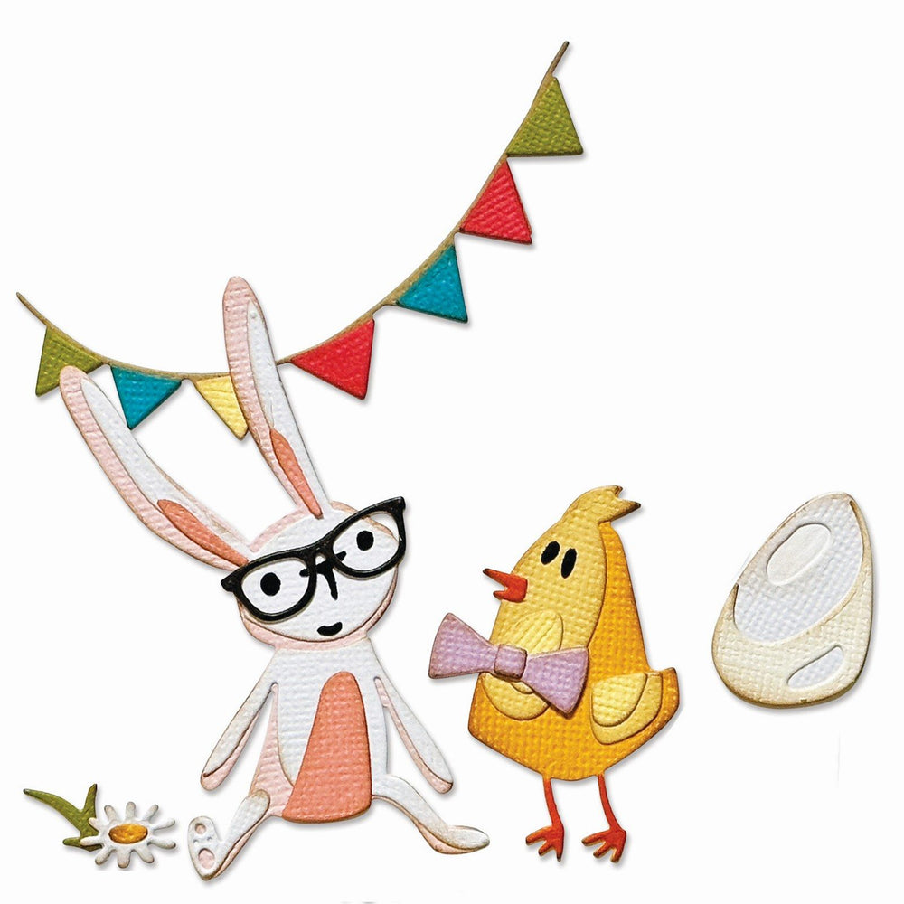 Sizzix • tim holtz thinlits die set vault bunny chick