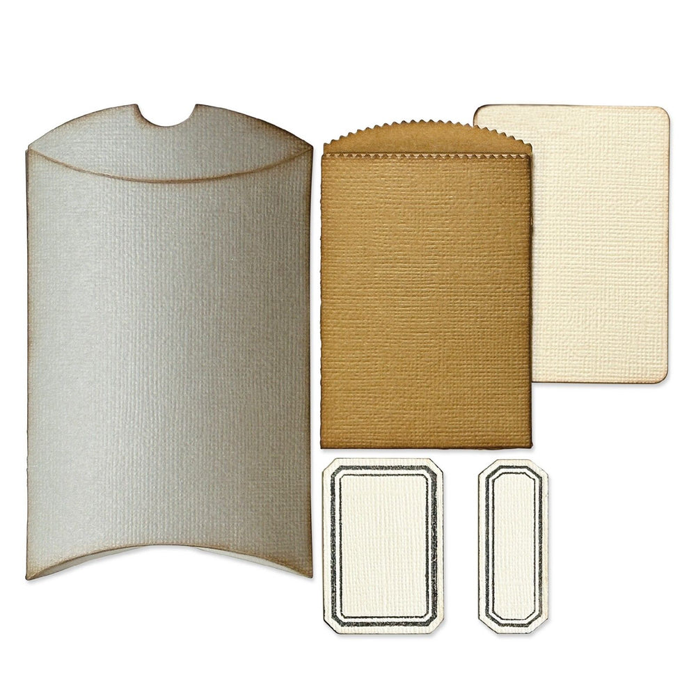 Sizzix • vault pillow box + bag by tim holtz