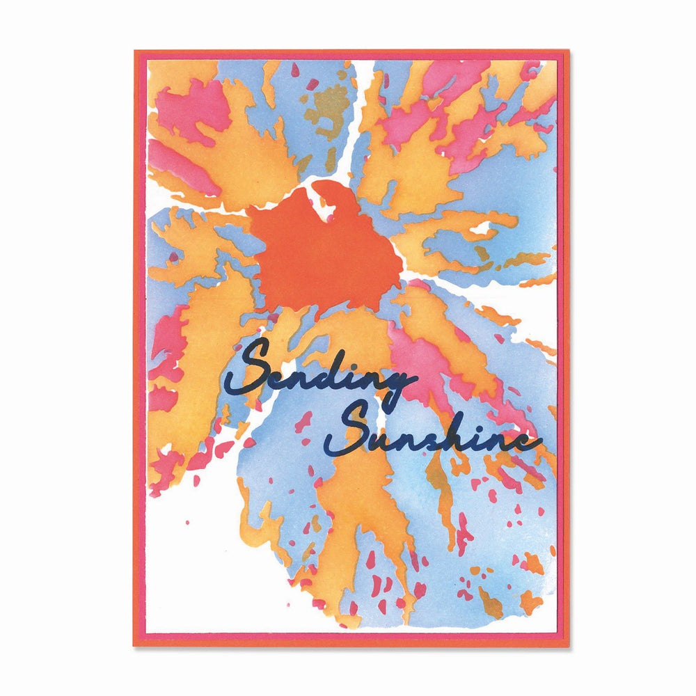 Sizzix • cosmopolitan layered stencils a6 floral impressions 4pcs