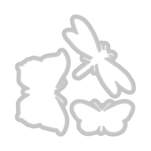 Sizzix • framelits die set with stamp engraved wings