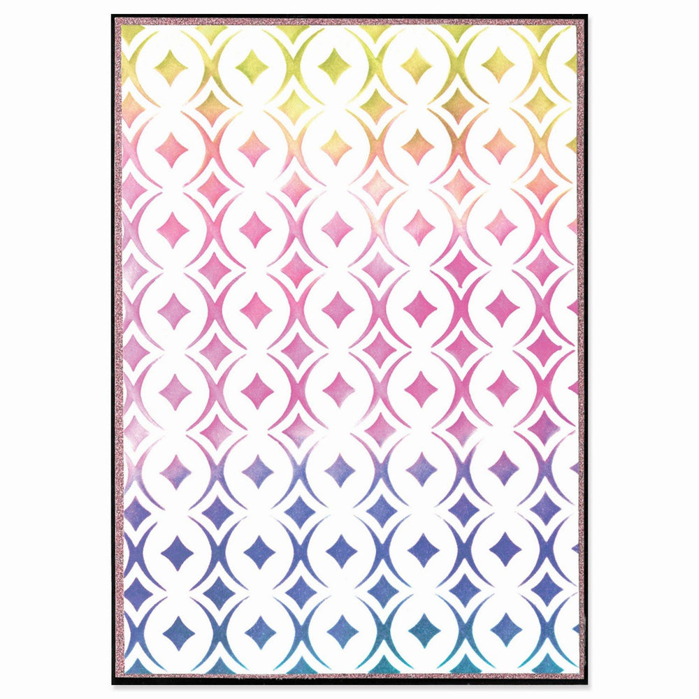 Sizzix • cosmopolitan stencil a5 uptown adornment