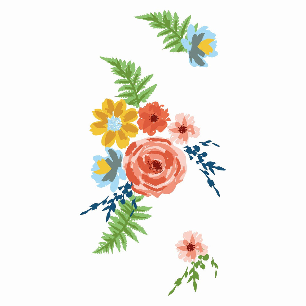 Sizzix • layered clear stamp set painted florals 20pcs