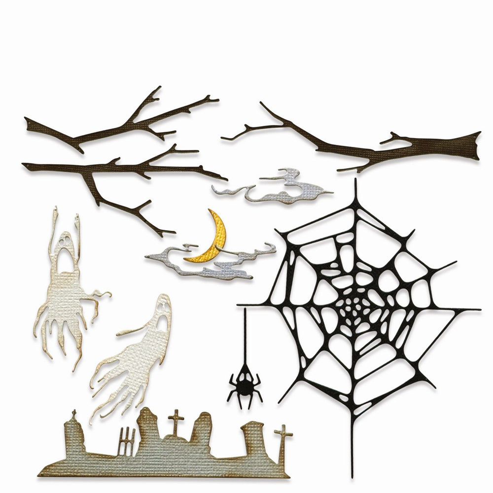 Sizzix • tim holtz thinlits die vault fright night 11pcs