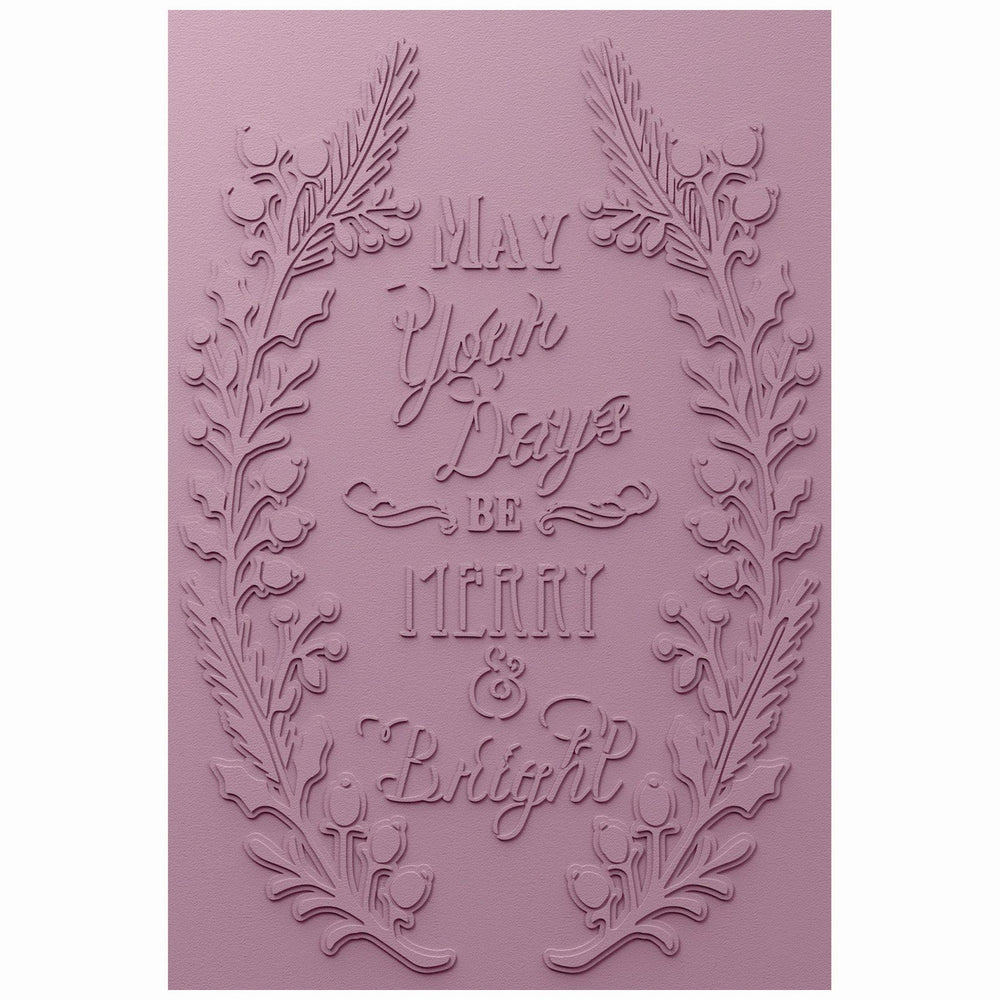 Sizzix • 3d textured impressions embossing folder merry bright