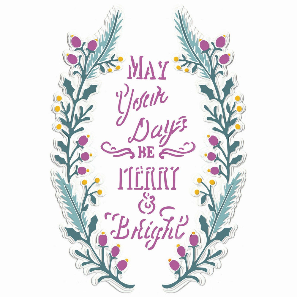 Sizzix • 3d textured impressions embossing folder merry bright