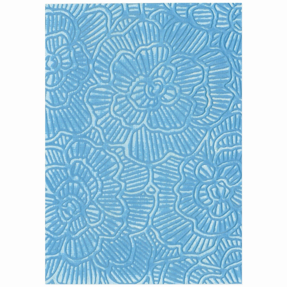 Sizzix • cosmopolitan 3d textured impressions embossing folder sunday in the park