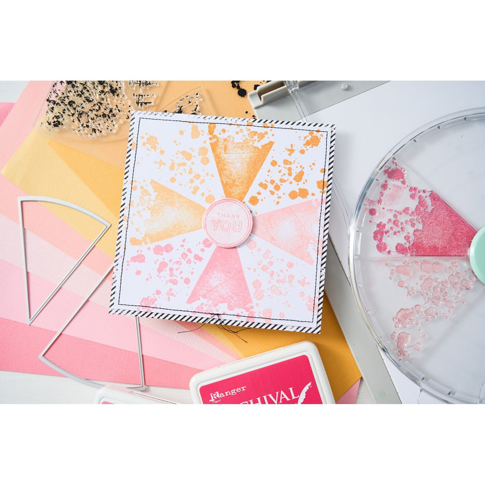 Sizzix • clear stamps with framelits build-a-burst painterly 11pcs