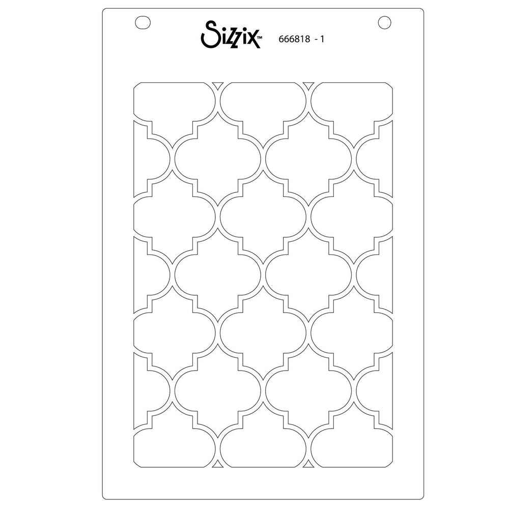 Sizzix • stencil textures from afar nr.2 4pcs
