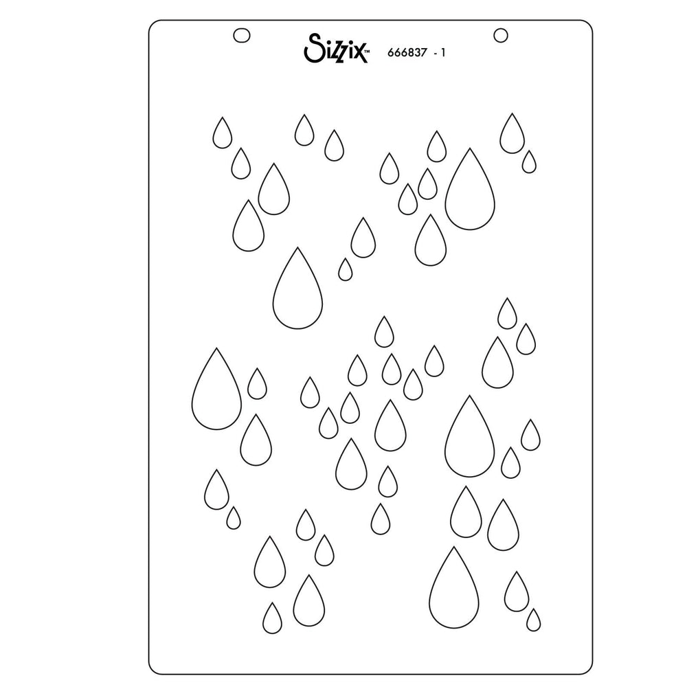 Sizzix • clear stamp a5 set drip, drip, drop by stacey park
