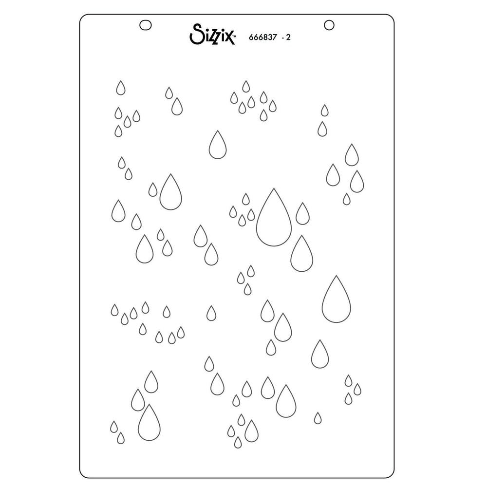 Sizzix • clear stamp a5 set drip, drip, drop by stacey park