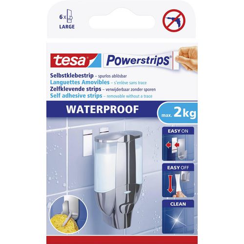 Zelfklevende strips tesa large waterproof wit