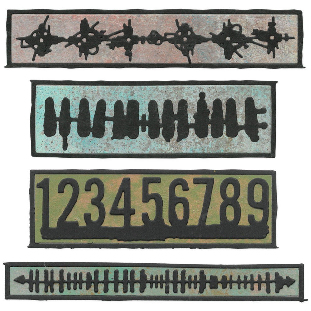 Sizzix • thinlits die set 7pcs borderlines by seth apter