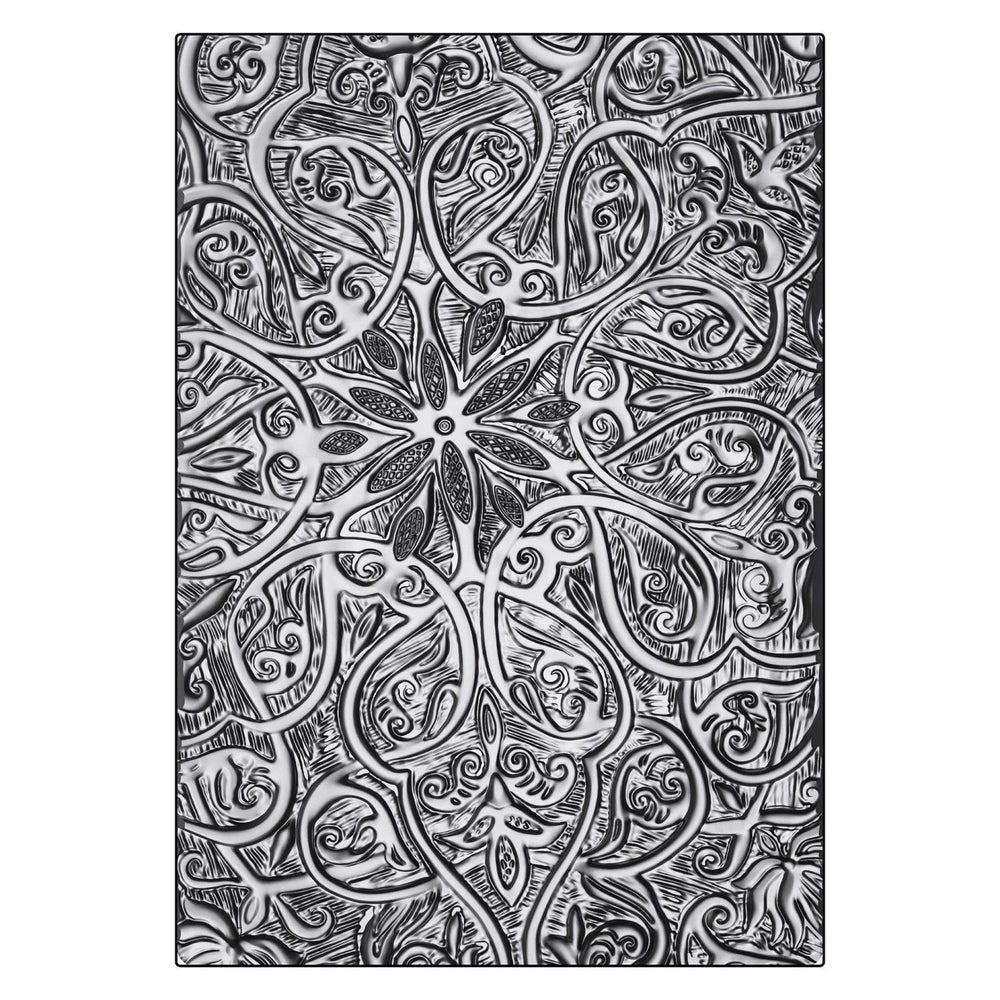 Sizzix • 3-d texture fades embossing folder engraved a5 by tim holtz