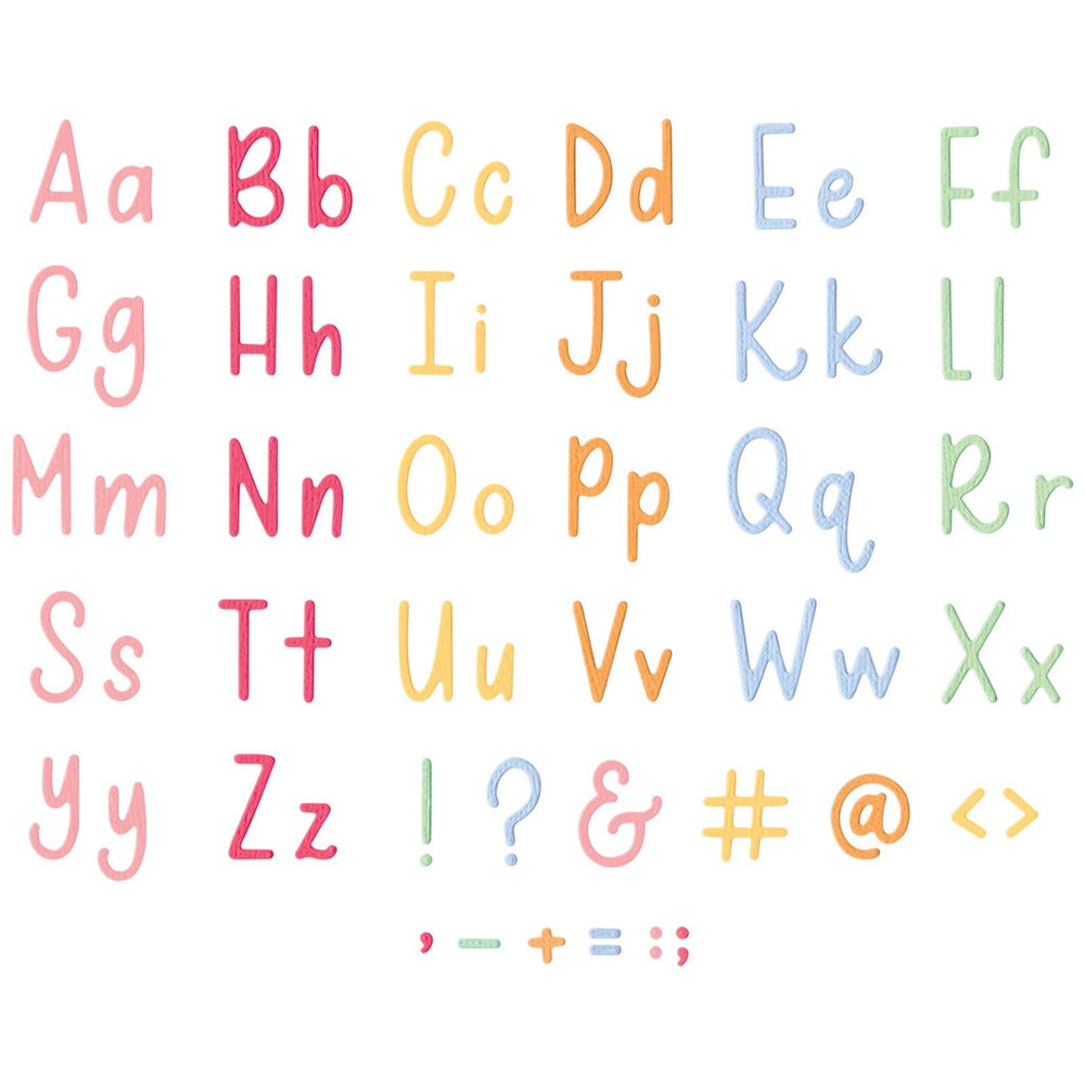 Sizzix • thinlits die set 37pcs simple letters by letters by shells