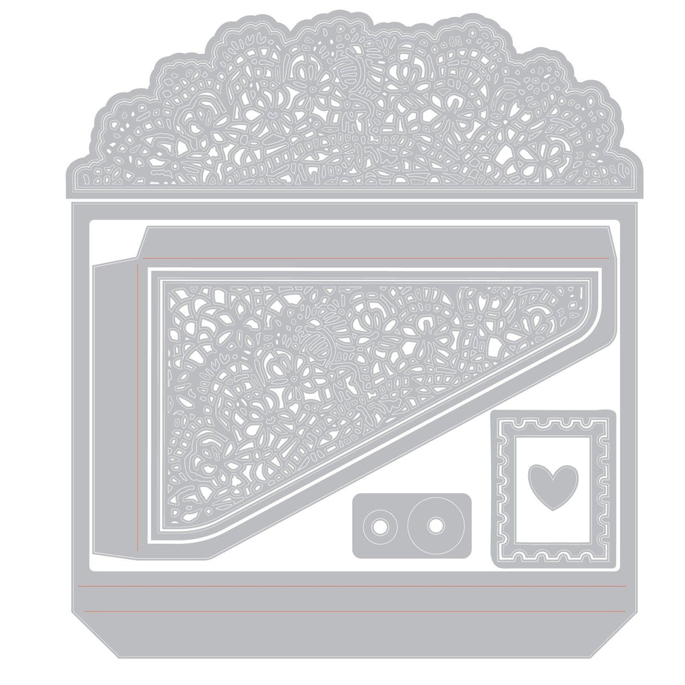 Sizzix • thinlits die set laced folio by 49 and market 10pcs