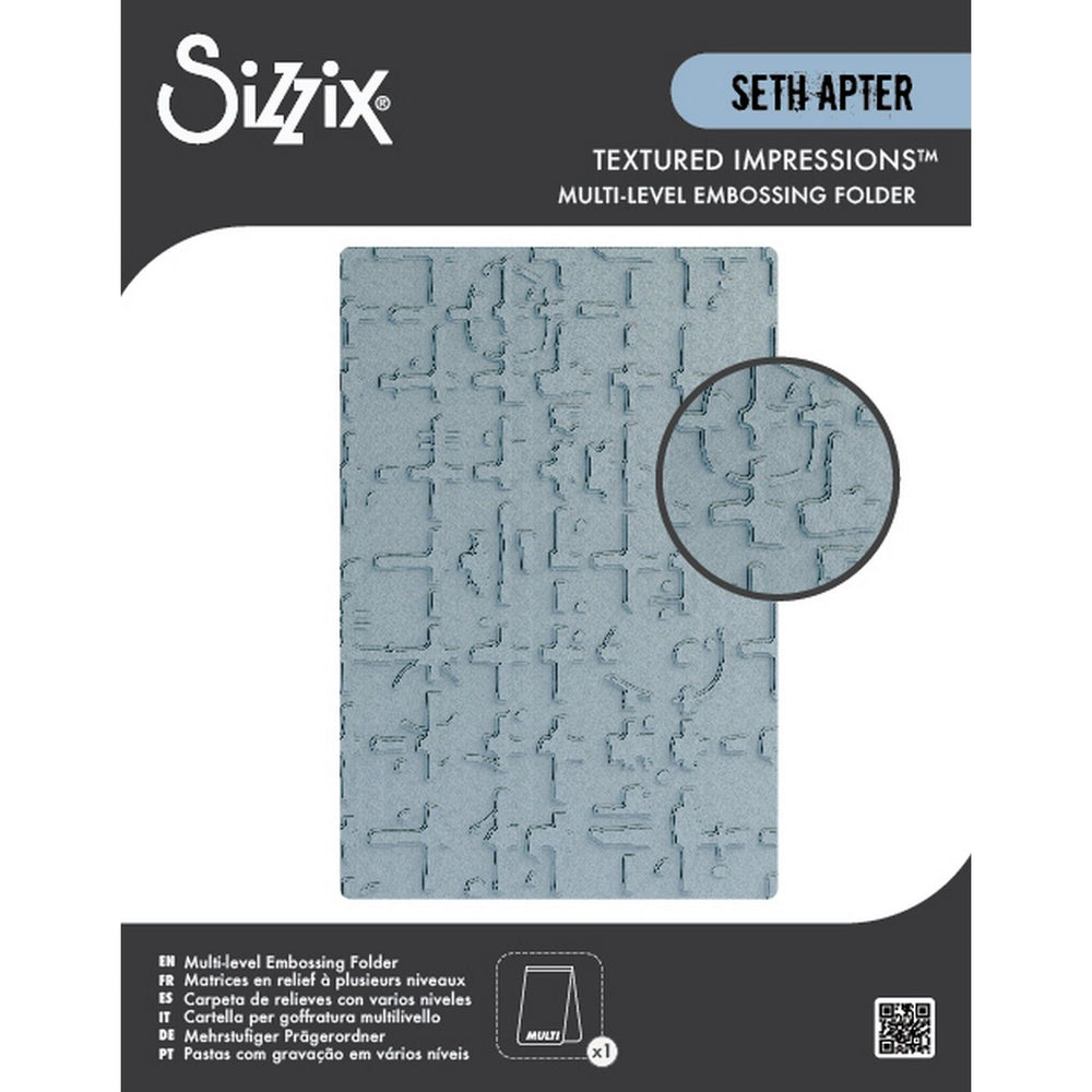 Sizzix • multi-level embossing folder grid graph by seth apter