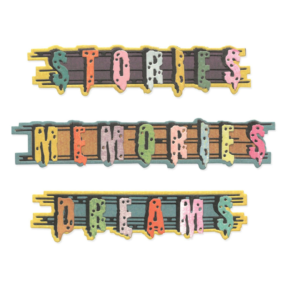 Sizzix • thinlits die set 24pcs word wafers #2 by seth apter