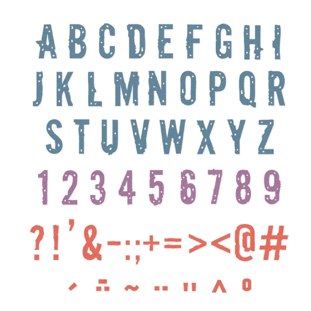 Sizzix • thinlits die set 43pcs typography by seth apter