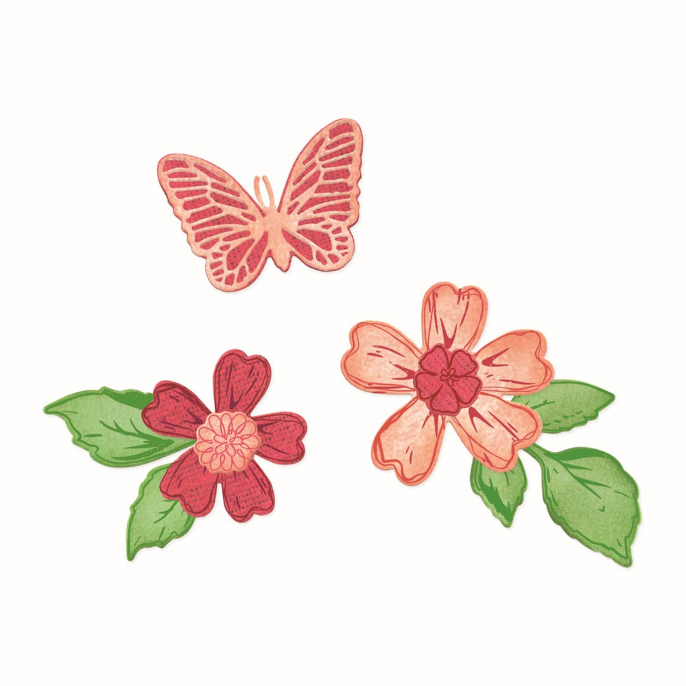 Sizzix • clear stamps set 19pcs 9pcs framelits sweet sprigs by 49 market