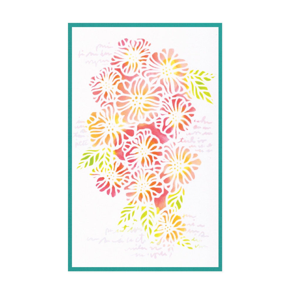 Sizzix • a5 stencil 4pcs buildables botanicals 1 by vicki boutin