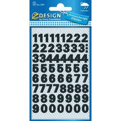 Etiketten avery zweckform 0-9 zwart 2st
