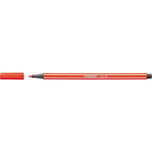Stabilo viltstift 68-40 1 mm lichtrood