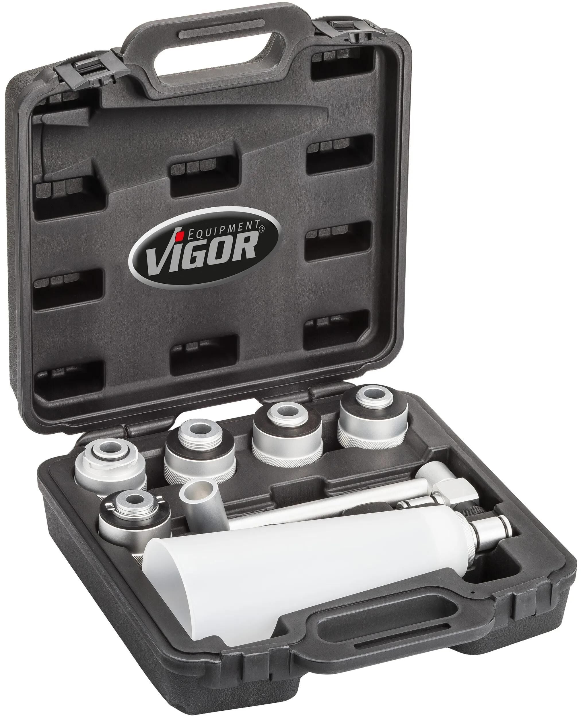 Vigor adapter öleinfüllsatz v6027 oil filler adapter set vigot 7-part