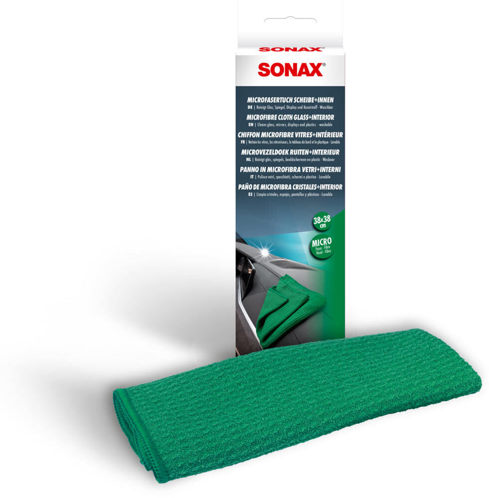 Sonax microvezeldoek scheibe+innen microfibre cloth 38 x 38