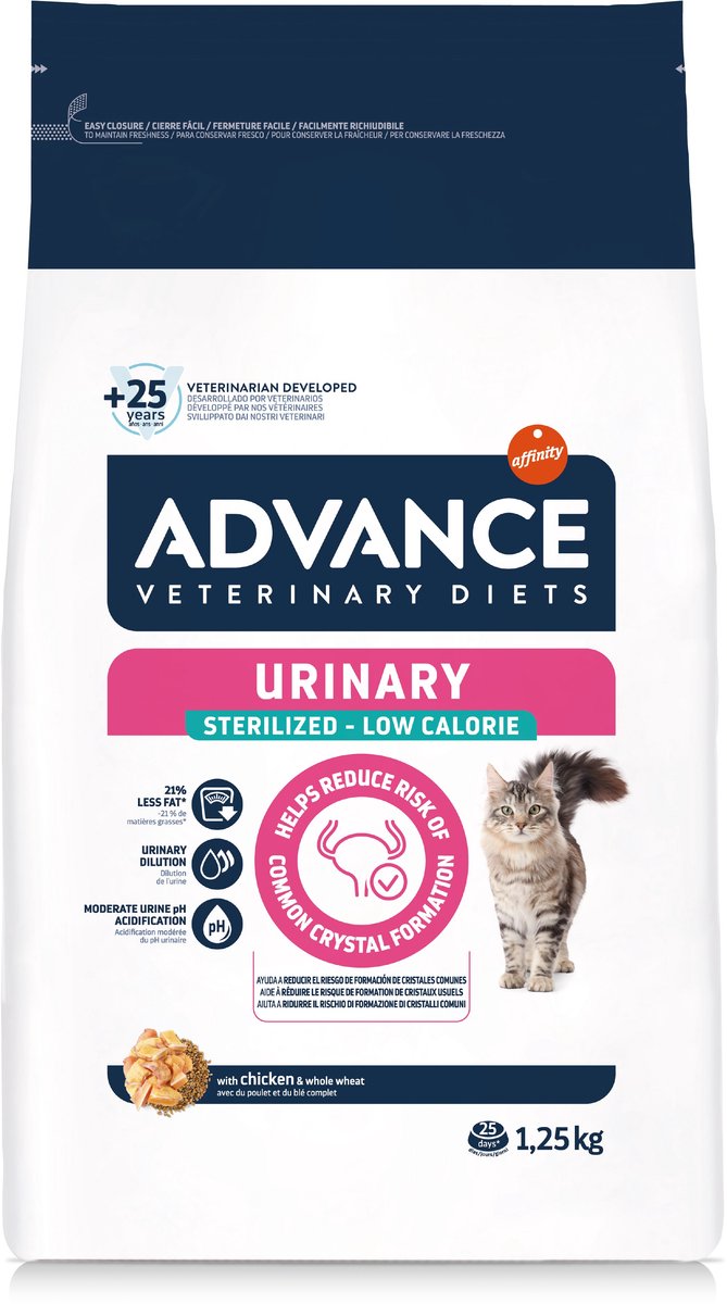 Advance Veterinary Diet katten urine gesteriliseerd minder calorieën