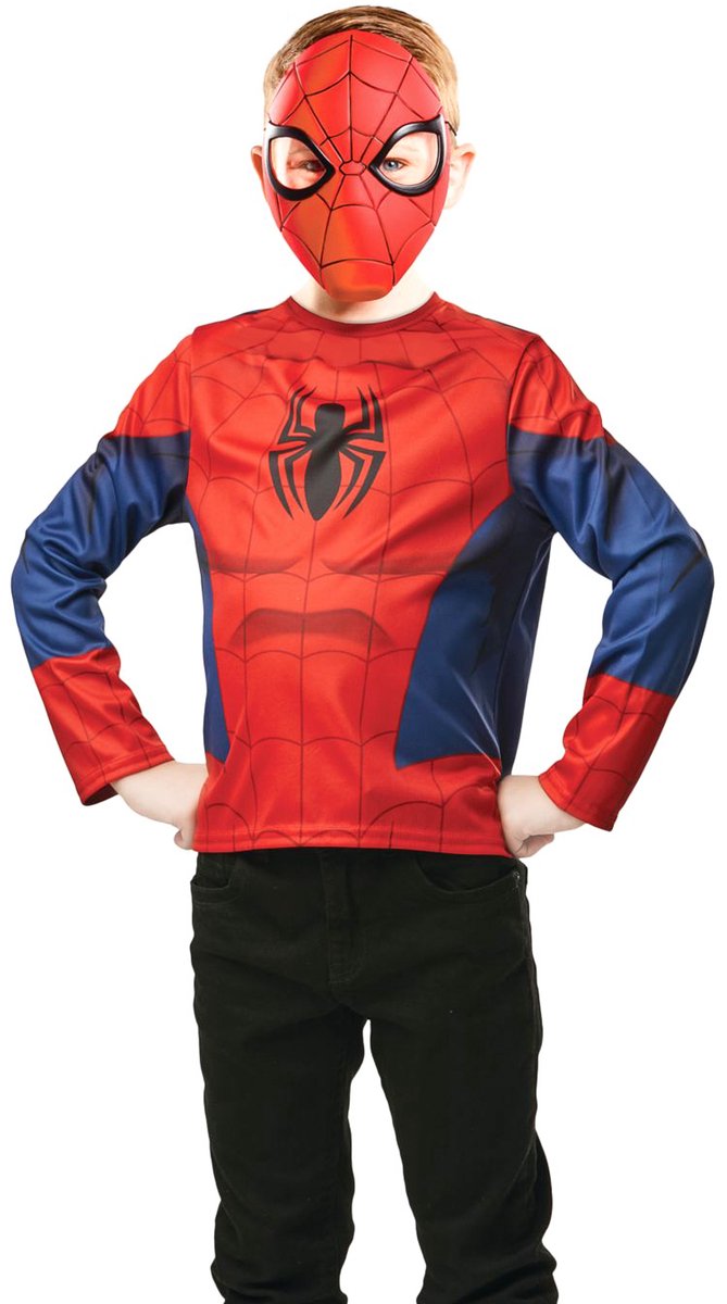 Rubies france - spiderman top en masker voor kinderen