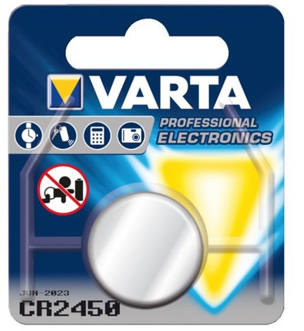 Varta cr2450 lithium 3v sur carte