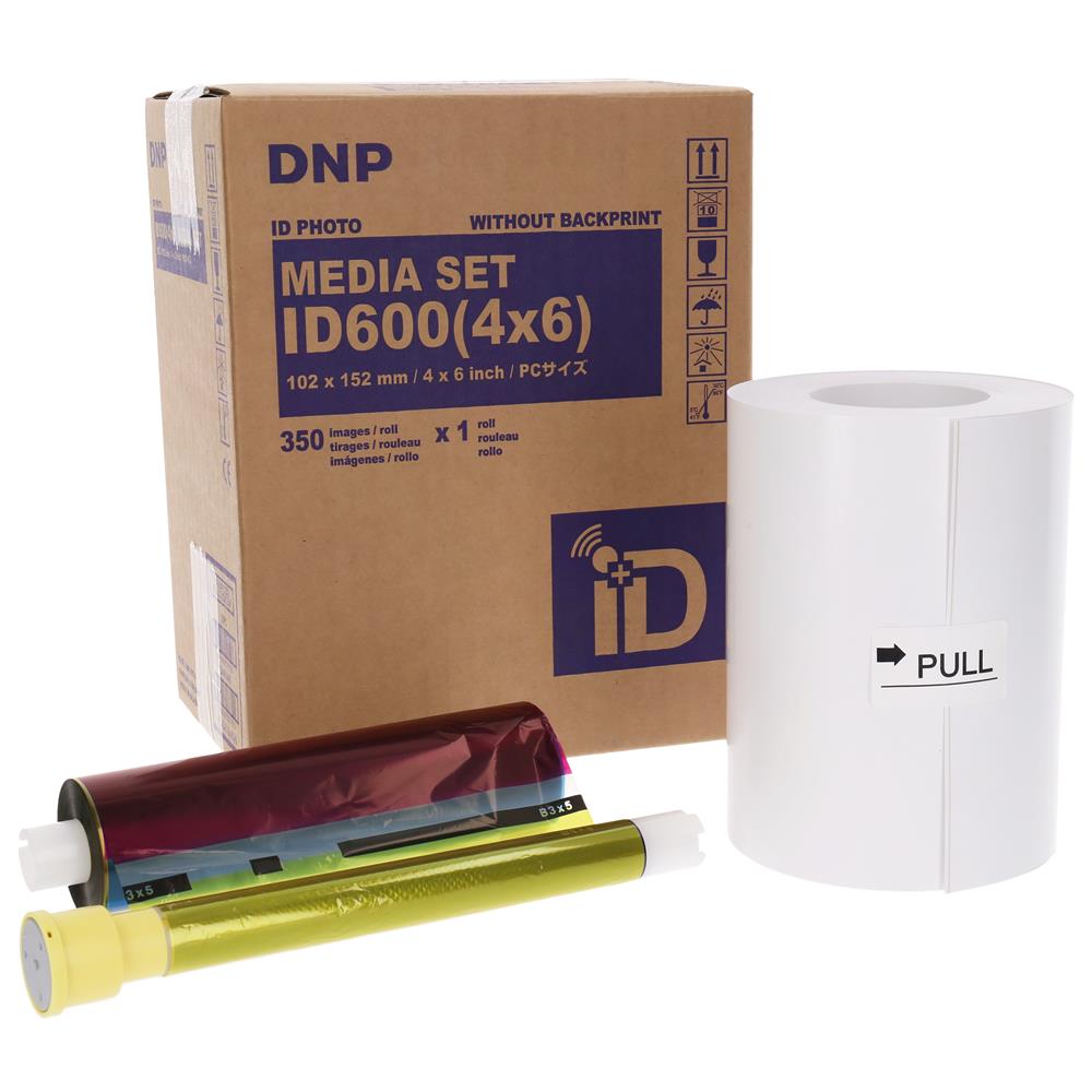 Papier passeport DNP 1 rouleau à 350 St. 10x15 pour ID600