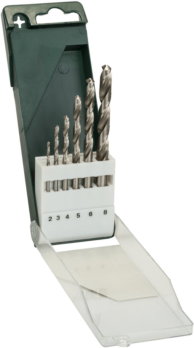Bosch - 6-delige metaalboorset hss-g, din 338 2,0; 3,0; 4,0; 5,0; 6,0; 8,0 mm